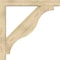 Ekena Millwork Funston Block Rough Sawn Bracket w/ Offset Brace, Douglas Fir, 6"W x 42"D x 42"H BKT0604X42X42FST05RDF - alternate 3